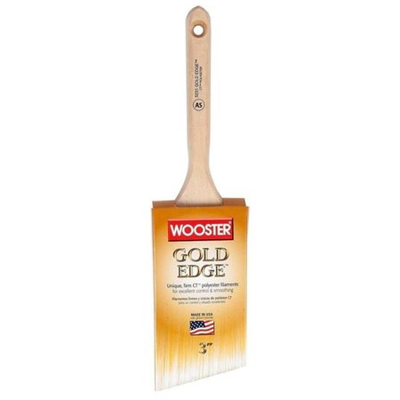 WOOSTER 266880 3 in Gold Edge Angle Brush 071497184320